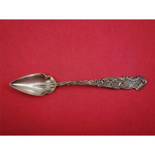 Enameled Sterling by Unknown Sterling Sterling Grapefruit Spoon Vermeil 5 5/8″
