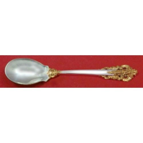 Grande Baroque Gold Accents by Wallace Sterling Ice Cream Spoon 6 1/8″ Custom