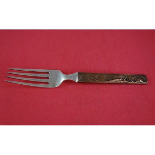 Kozuka by Tiffany and Co Sterling Copper Bronze Dinner Fork with Wave 7 3/8″