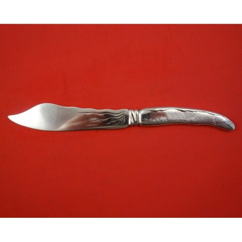Lap Over Edge Acid Etched by Tiffany and Co Sterling Fish Knife HHAS Fish Eel