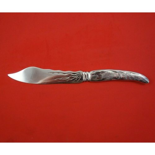 Lap Over Edge Acid Etched by Tiffany and Co Sterling Fish Knife HHAS Sea Grasses