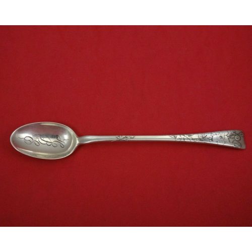 Lap Over Edge Acid Etched by Tiffany and Co Sterling Parfait Spoon Multi Petal