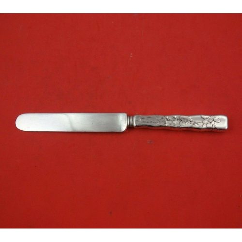 Lap Over Edge Acid Etched by Tiffany and Co Sterling Tea Knife HH AS Two Lilies