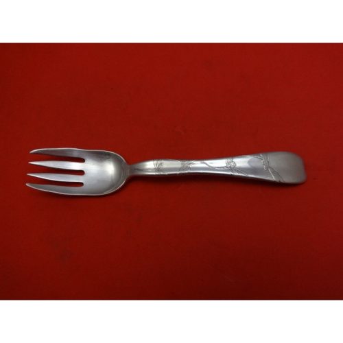 Lap Over Edge Acid Etched by Tiffany & Co. Sterling Fish Fork Dragonflies
