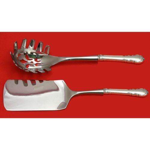 Modern Victorian by Lunt Sterling Italian Pasta Server Set 2pc HHWS  Custom