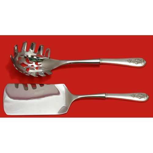 Pendant of Fruit by Lunt Sterling Italian Pasta Server Set 2pc HHWS  Custom