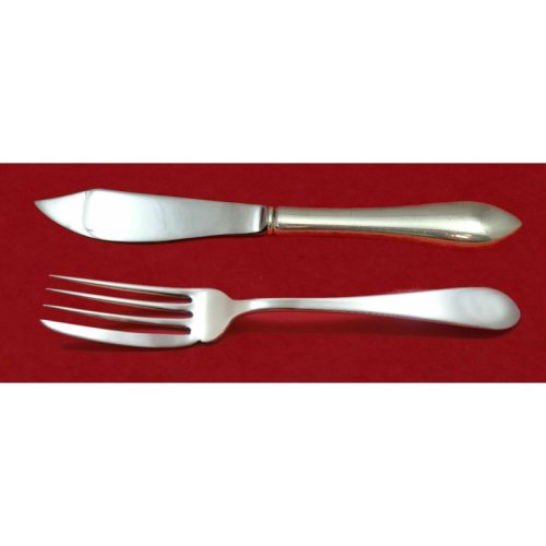 Pointed Antique by Reed Barton Dominick Haff Sterling Fish Set Individual Custom