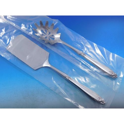 Prelude by International Sterling Italian Pasta Server Set 2pc HHWS  Custom