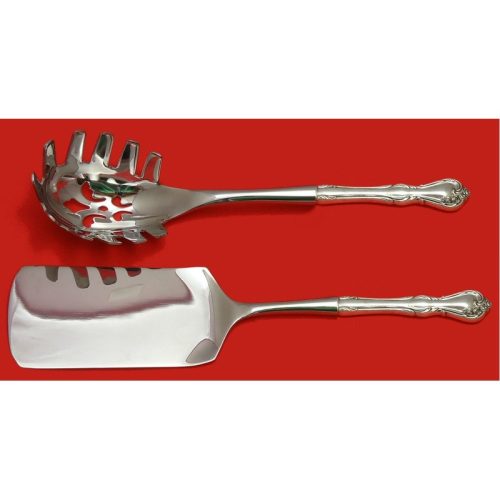 Rose Cascade by Reed & Barton Sterling Italian Pasta Server Set 2pc HHWS  Custom