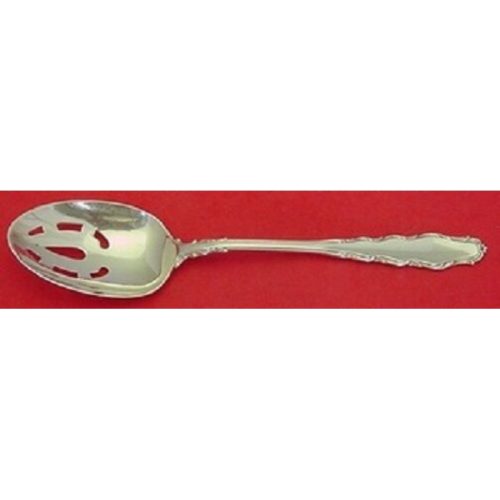 English Provincial by Reed and Barton Sterling Pierced Serving Spoon Org. 8 1/2″
