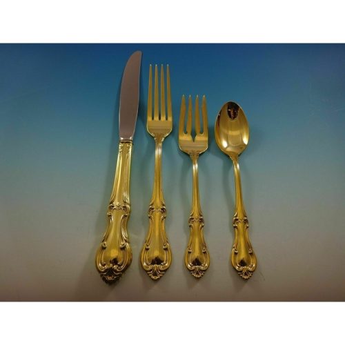 Joan of Arc Vermeil By International Sterling Regular Size Setting(s) 4pc Gold