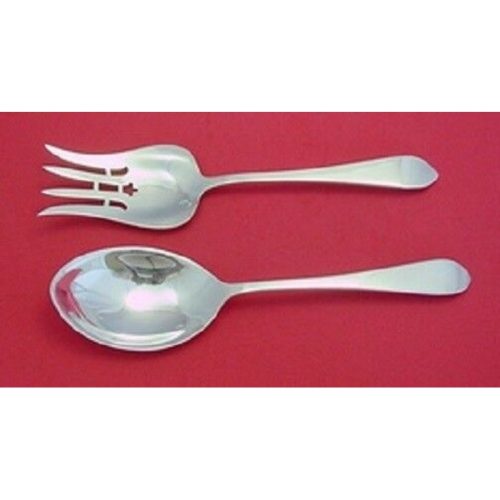 Pointed Antique By R and B D and H Sterling Salad Serving Set Pcd 2pc 9 1/4″