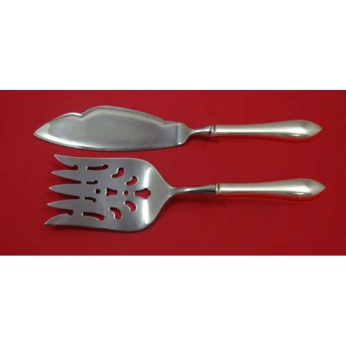 Pointed Antique Reed Barton Dominick Haff Sterling Fish Serving Set 2pc Custom