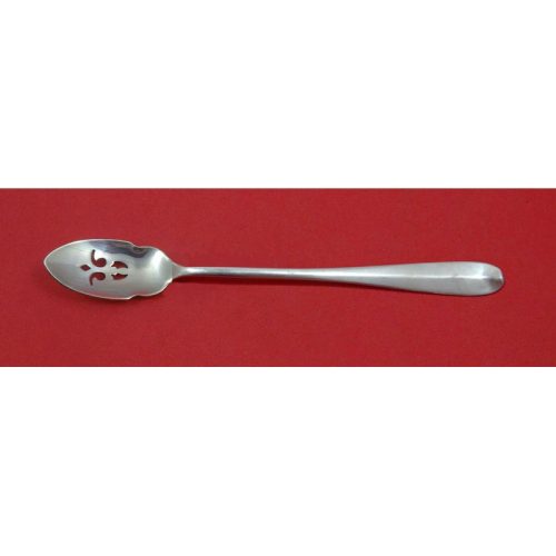 Queen Anne Williamsburg By Stieff Sterling Olive Spoon Pierced Long Custom