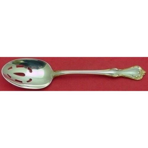 Rose Cascade Gold by Reed & Barton Sterling Serving Spoon Pcd Original 8 1/2″