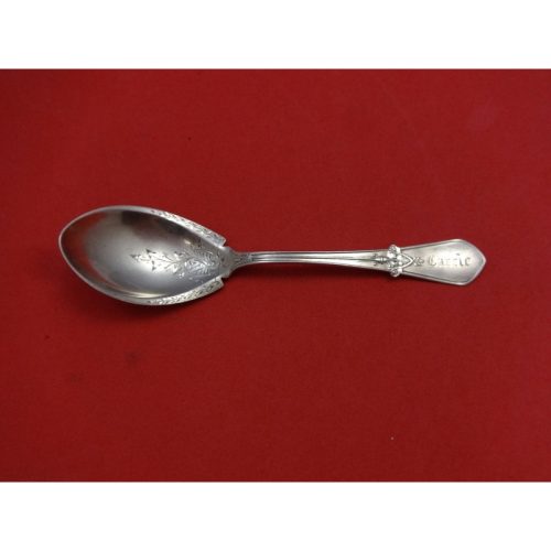 Swiss by Gorham Sterling Ice Cream Spoon Bright-Cut Dated Oct. 2, 1977 5 1/2″