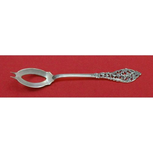 Trianon Pierced By Dominick and Haff Sterling Olive Spoon Ideal 5 3/4″ Custom