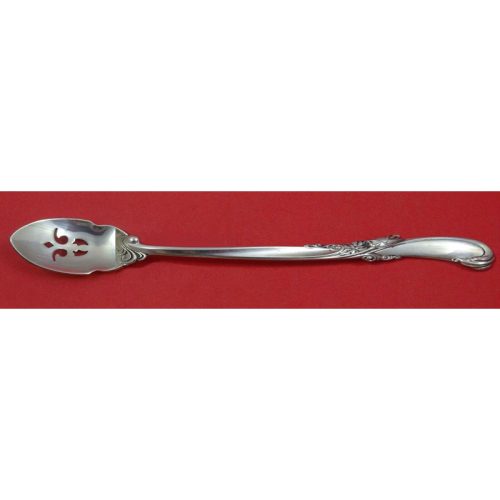 Waltz of Spring By Wallace Sterling Olive Spoon Pierced Long 7 1/2″ Custom