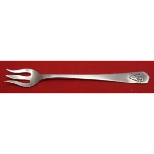 Arts & Crafts by Unknown Sterling Cocktail Fork Applied Mono 5 3/8″