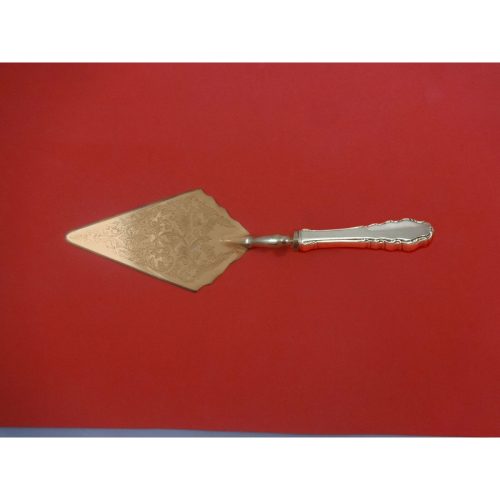 English Provincial by Reed & Barton Sterling Pastry Server Fancy Vermeil Custom