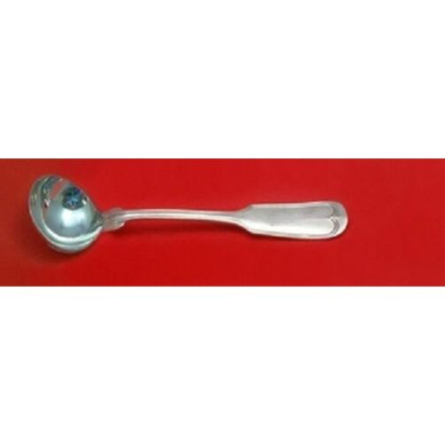 Fiddle Thread by Frank Smith Sterling Salt Spoon Master 3 1/2″ Custom Made