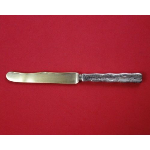 Lap Over Edge Acid Etched by Tiffany and Co Sterling Breakfast Knife Branch Wavy