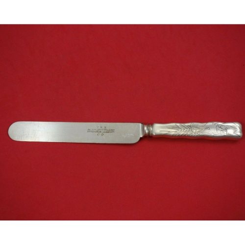 Lap Over Edge Acid Etched by Tiffany Sterling Regular Knife Blunt w/Mushrooms