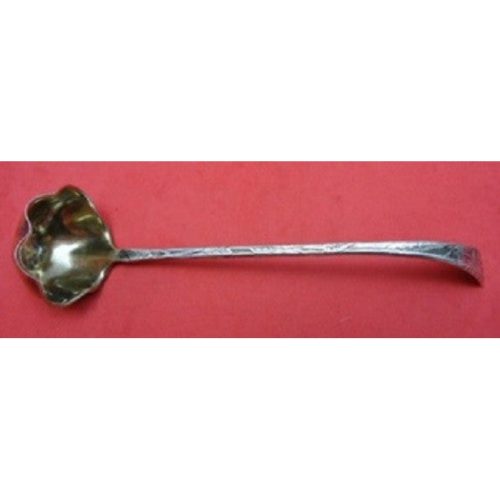 Lap Over Edge Acid Etched by Tiffany Sterling Sauce Ladle w/ Daisies GW 7″
