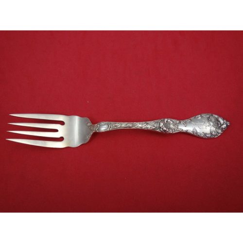 Les Cinq Fleurs by Reed and Barton Sterling Salad Fork Wavy Shoulders Pcd 6″