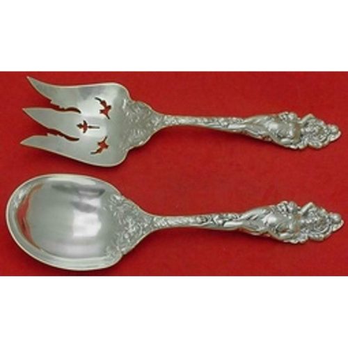 Love Disarmed by Reed and Barton Sterling Salad Serving Set 2-Piece AS 10 1/2″