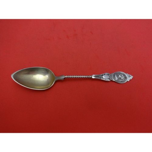 Medallion by John H. Westervelt Sterling Coffee Spoon Gold Washed w/Twist 5″