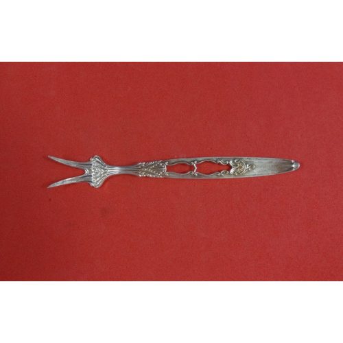 Number 35 by Gorham Sterling Oyster Fork 5 1/2″ Unusual Pierced Handle Two Tines