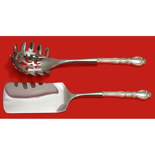 Old Charleston by International Sterling Italian Pasta Svr Set 2pc HHWS Custom