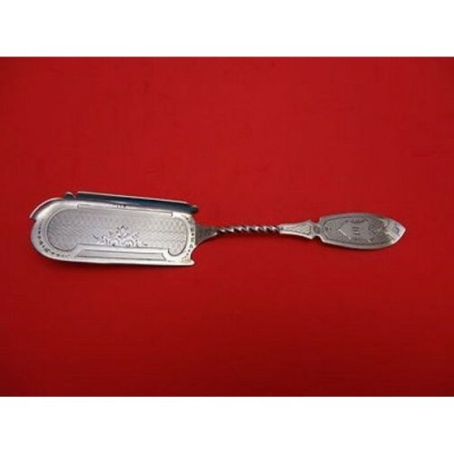 Pattern Unknown by Fessenden Sterling Jelly Knife Engine Turned/Twisted 8 3/4″