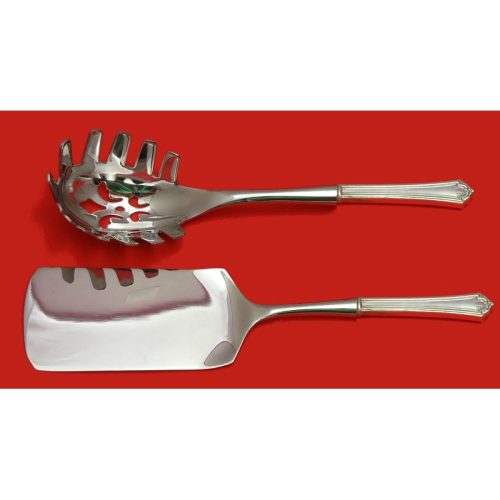 Quincy by International Sterling Italian Pasta Server Set 2pc HHWS Custom