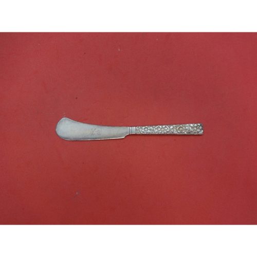 Repousse by Jacobi & Jenkins Sterling Butter Spreader FH Square Handle 5 1/4″