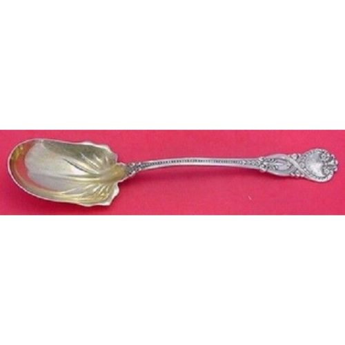 Saint James By Tiffany and Co. Sterling Salad Serving Spoon Goldwashed Long 10″