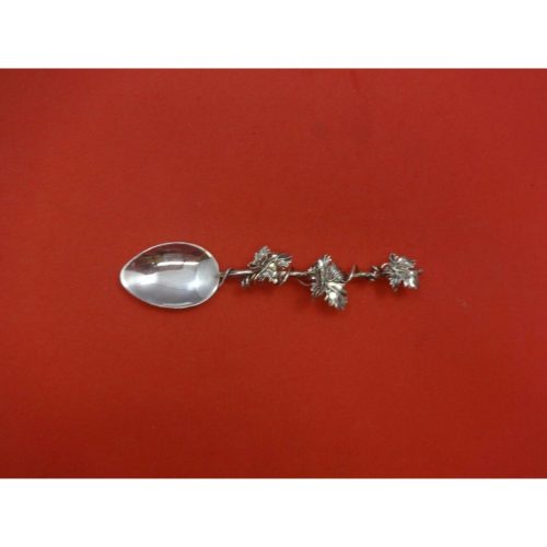 Stephen Dweck by Stephen Dweck Sterling Coffee Spoon w/Grape Leaf Motif 5 1/4″