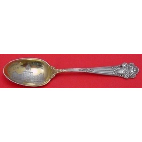Georgian by Towle Sterling Teaspoon Souvenir State Capitol Lansing MI GW 5 5/8″