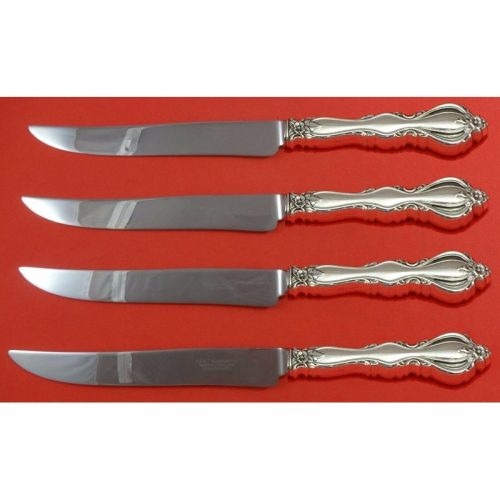 Grande Regency by International Sterling Steak Knife Set Texas Sized Custom