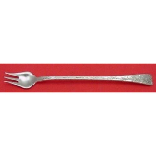 Lap Over Edge Acid Etched By Tiffany Sterling Cocktail Fork w/ Murex 6 1/8″