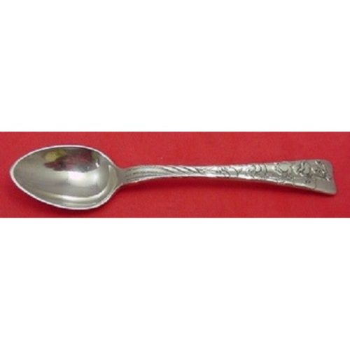 Lap Over Edge Acid Etched By Tiffany Sterling Demitasse Spoon Lilies #1