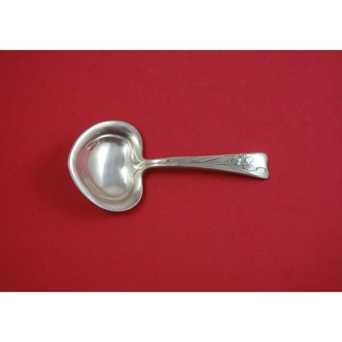 Lap Over Edge Acid Etched Tiffany Sterling Bon Bon Spoon Heart Bowl Vetch Plant