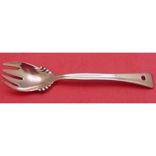Lap Over Edge Plain By Tiffany Ice Cream Fork Ruffled Rare Copper