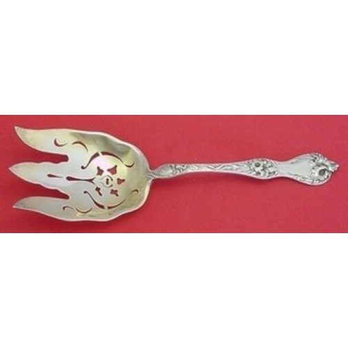 Les Cinq Fleurs by Reed & Barton Sterling Salad Serving Fork GW 8 3/4″