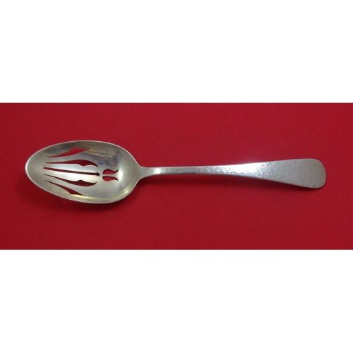 Old English Antique Hammered by Dominick Haff Sterling Serving Spoon Pcd Orig