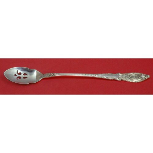 Sir Christopher By Wallace Sterling Olive Spoon Pierced Long 7 3/8″ Custom