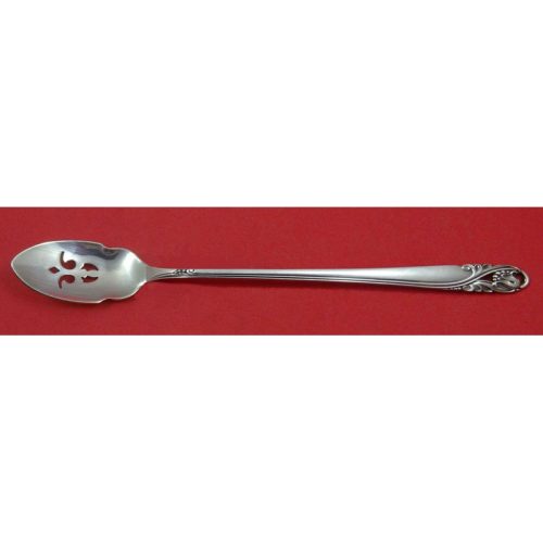 Spring Glory by International Sterling Olive Spoon Pierced Long 7 3/8″ Custom