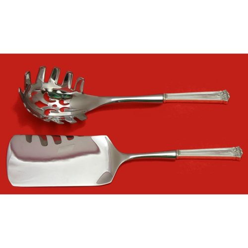 Trianon by International Sterling Italian Pasta Server Set 2pc HHWS Custom