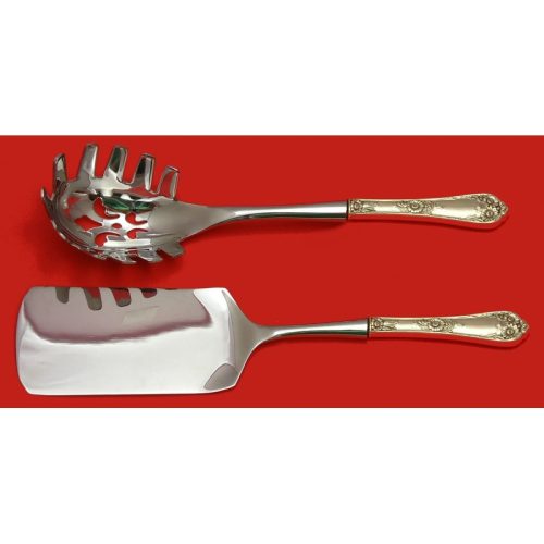 Wellesley by International Sterling Italian Pasta Server Set 2pc HHWS Custom